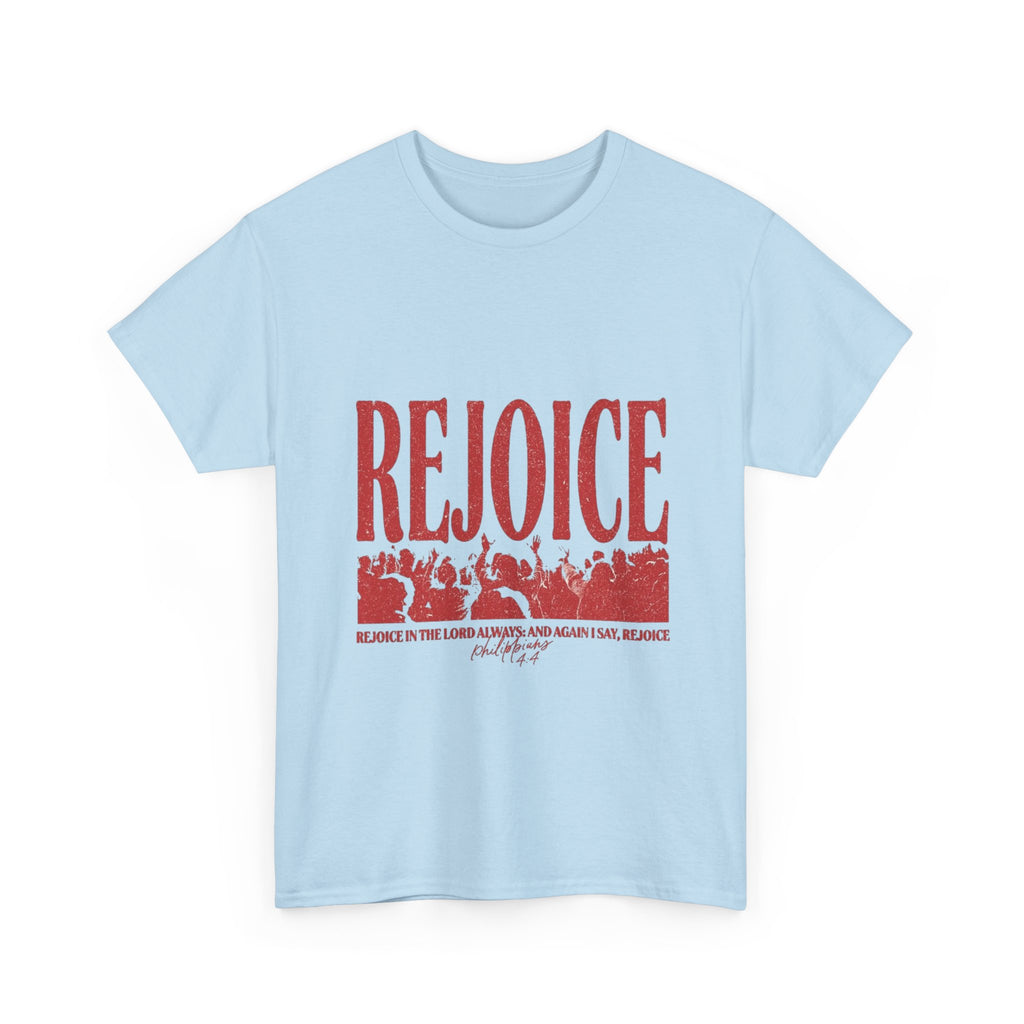 Rejoice Christian Tee – Vintage Hymn Scripture Graphic T‑Shirt