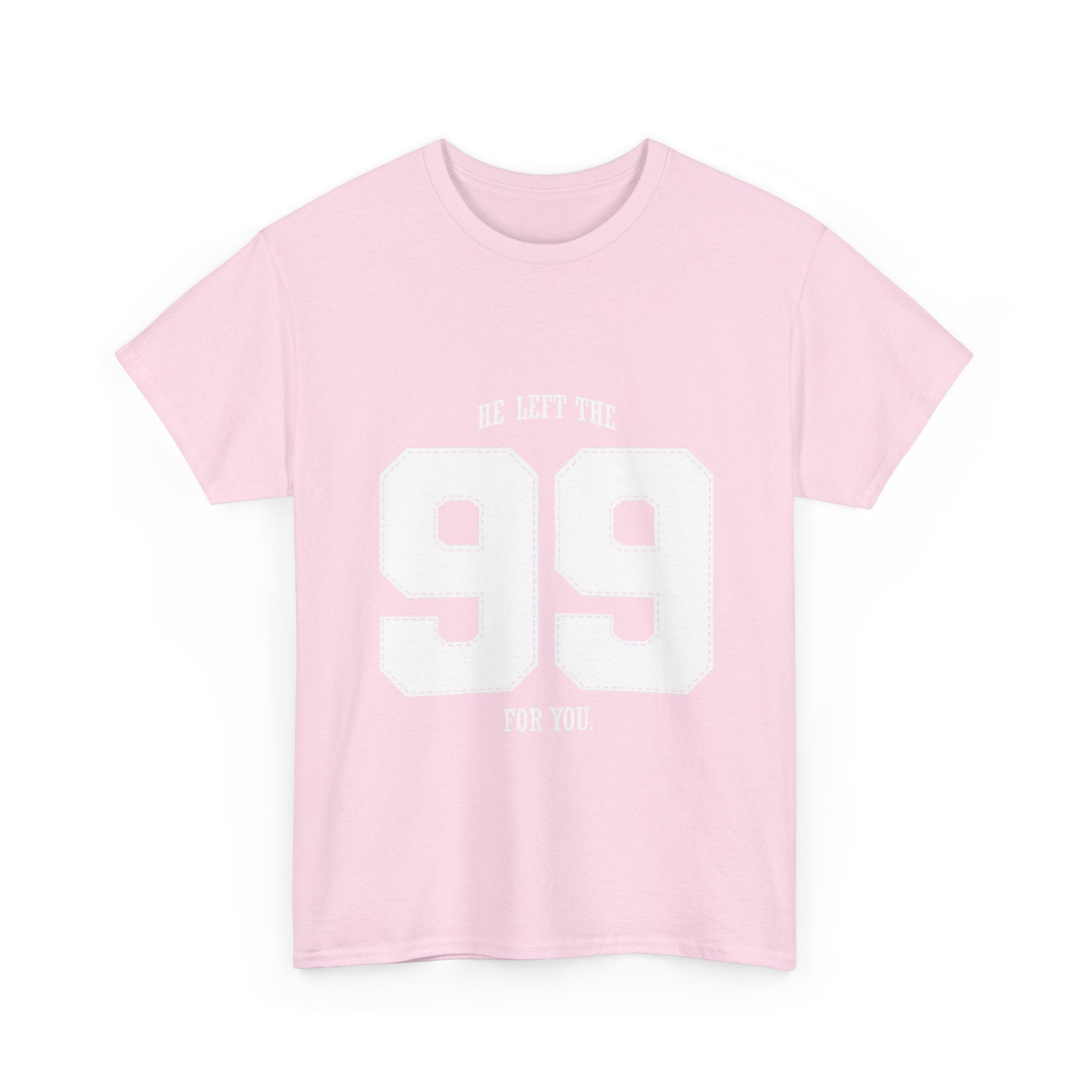 99 Sports Jersey Tee — "He Left The 99 For You" Vintage Athletic Shirt