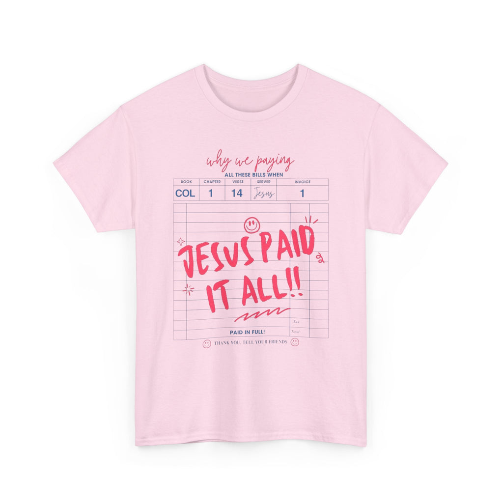Jesus Paid It All T‑Shirt — Inspirational Christian Faith Tee
