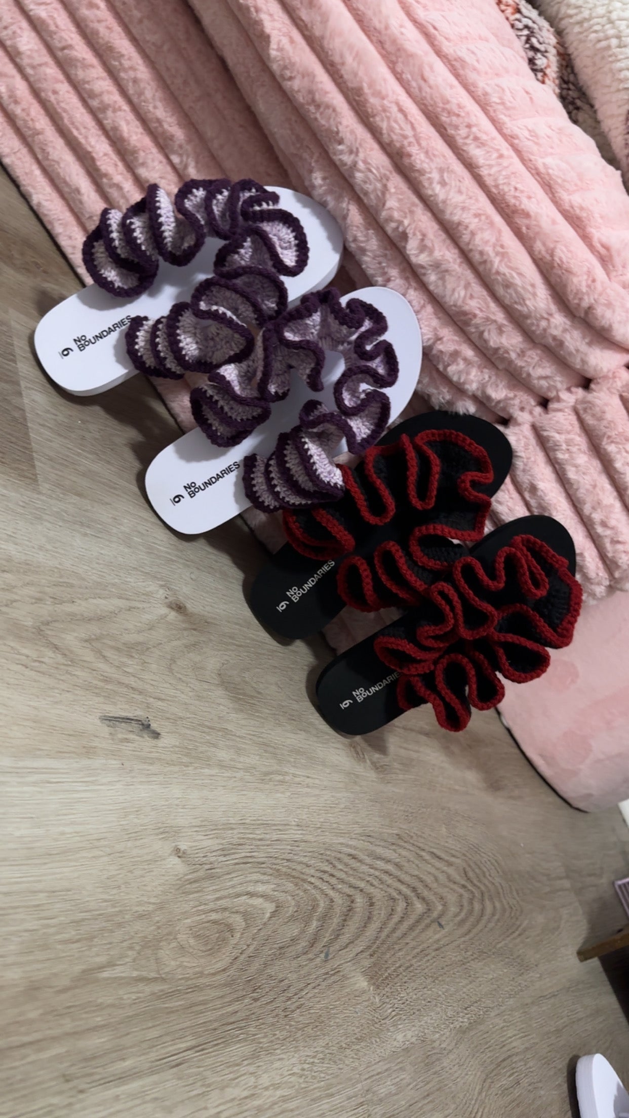 Crochet Ruffle Flip Flops