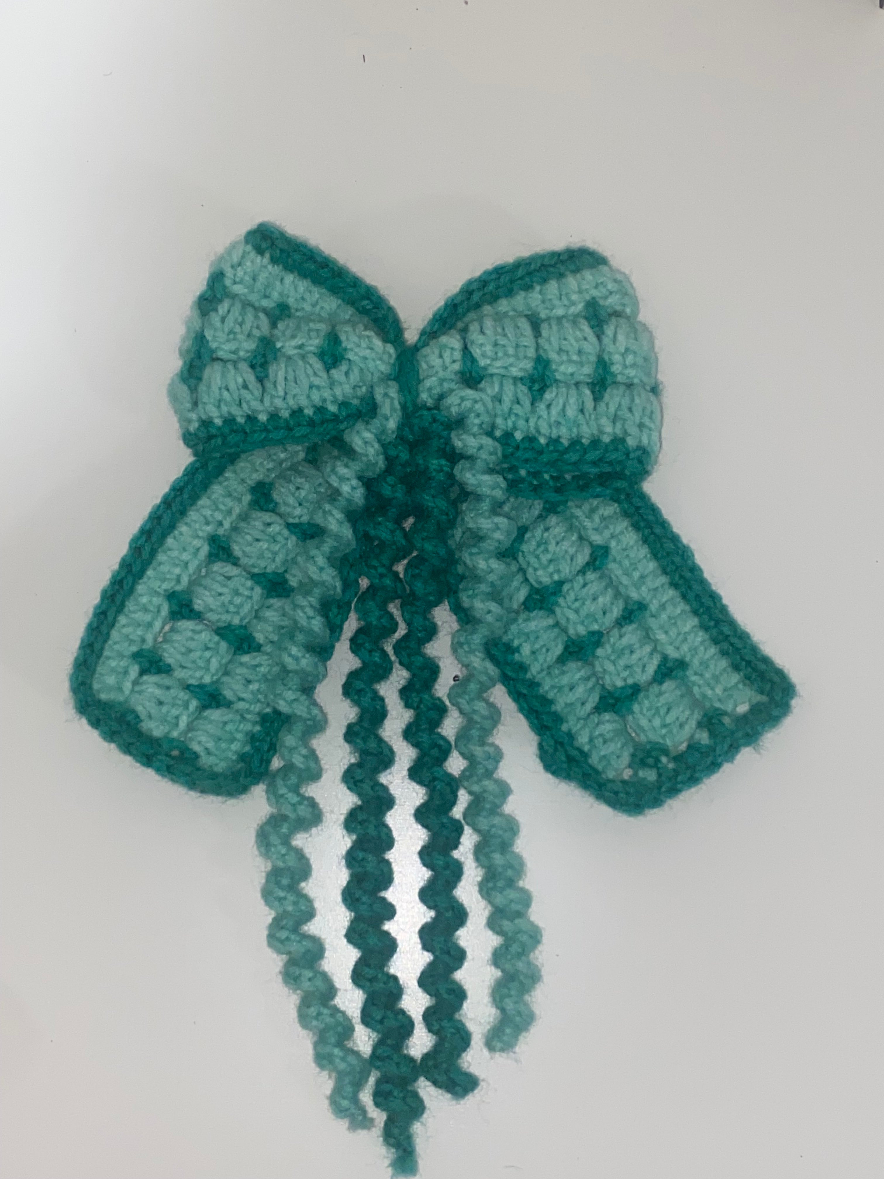Crochet hair bow