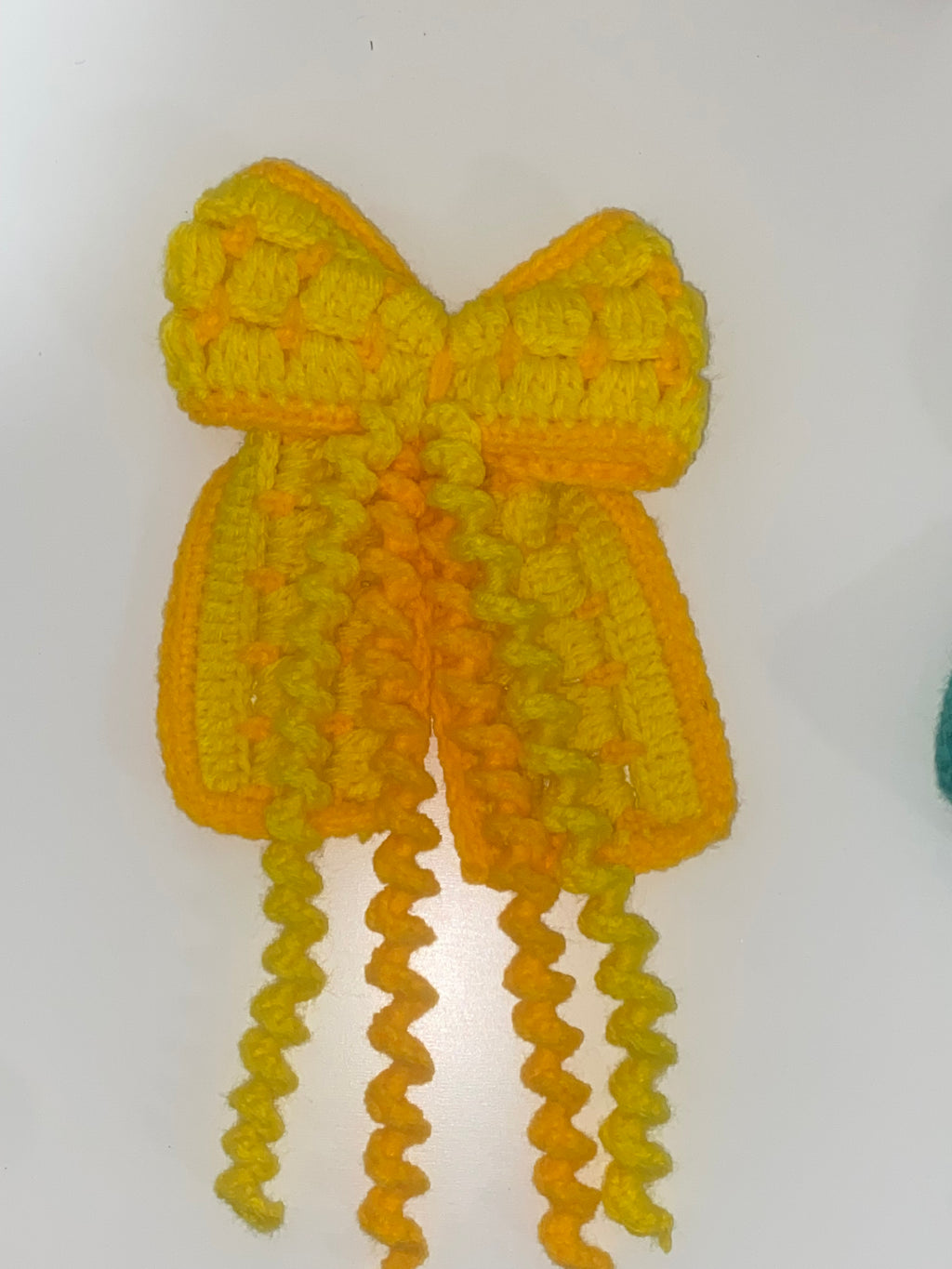 Crochet hair bow