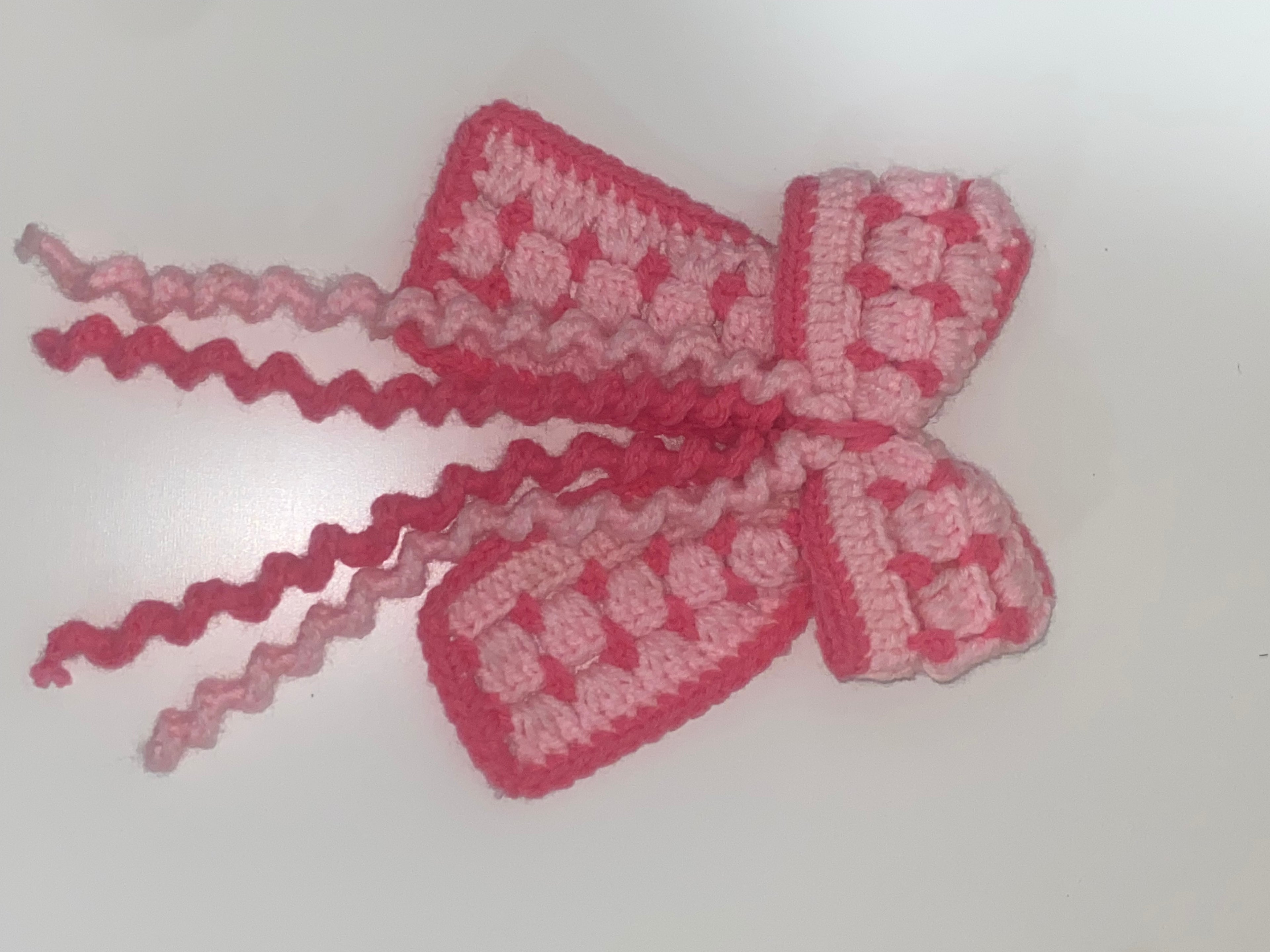 Crochet hair bow